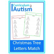 Christmas Tree Letters of the Alphabet Match